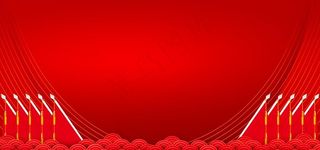 红色大气红旗党建党政文化宣传背图片