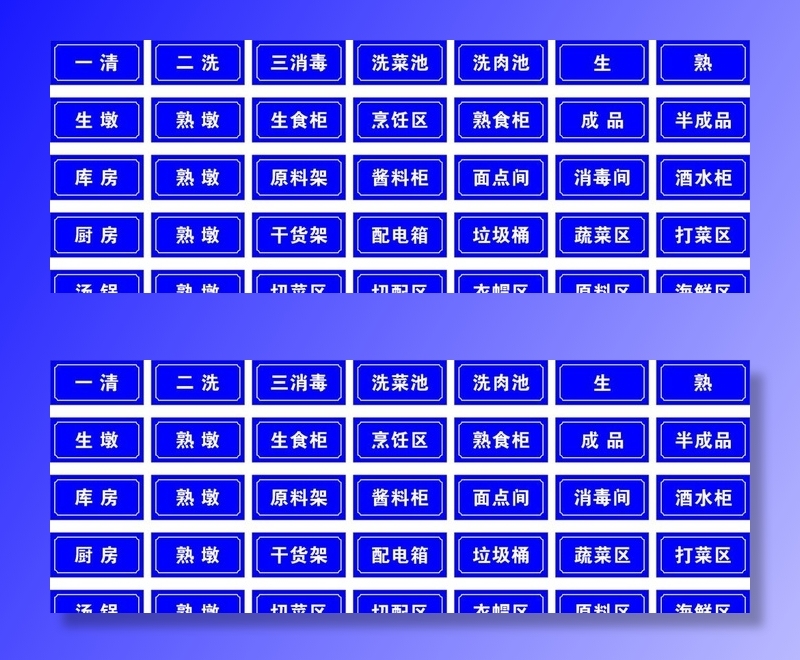 厨房标识牌图片cdr矢量模版下载