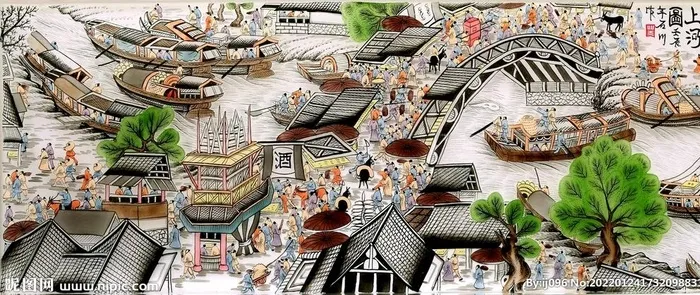 清明上河图图片(9071x3703)