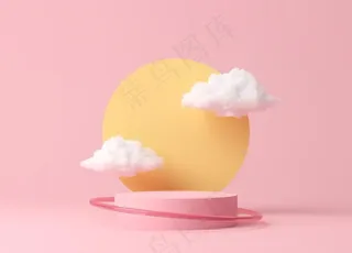 3D立体主图背景图片