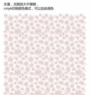 玫瑰花底纹花纹花边背景图片