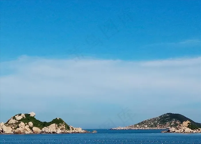 蓝天海水图片