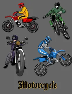 摩托车矢量素材图片