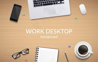 办公桌物品图片