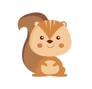 矢量可爱松鼠图片