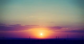 桌面背景晚霞图片