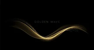 金色线条粒子光效   图片