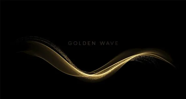 金色线条粒子光效   图片 金色线条粒子光效   图片