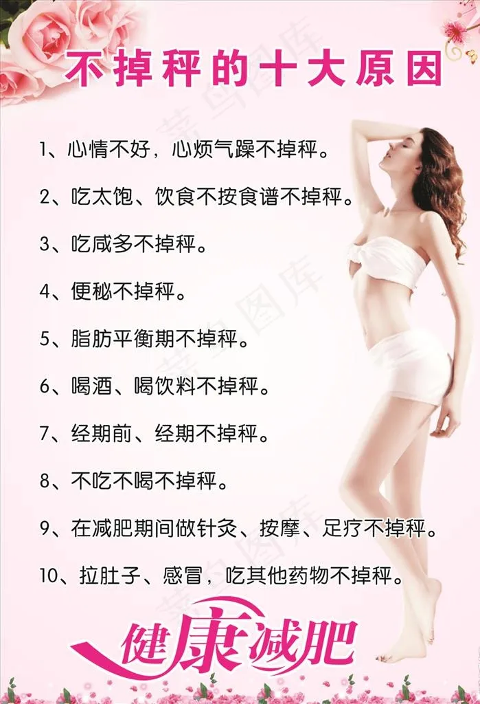 不掉秤的十大原因图片cdr矢量模版下载