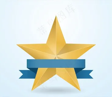 黄金星丝带图片 黄金星丝带图片