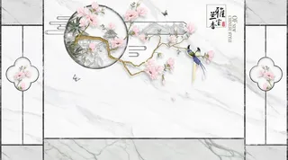 雅室兰香石纹背景图片