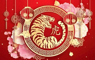 2022虎年春节图片