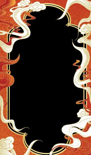 国潮边框图片