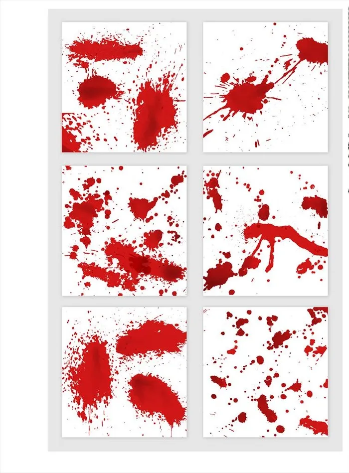 血迹图片ai矢量模版下载