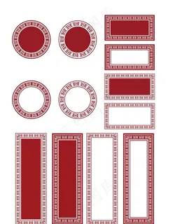 中式复古边框牌匾图片