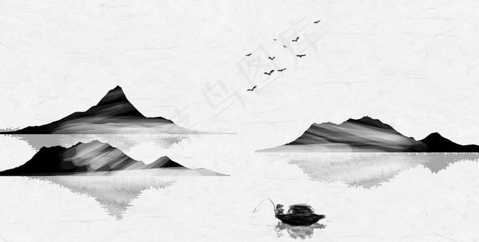 水墨风背景图片