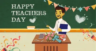 教师节插画图片