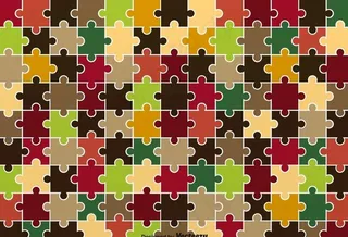 彩色拼图图片