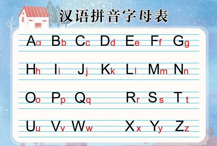 汉语拼音字母表图片(2339x1654)psd模版下载