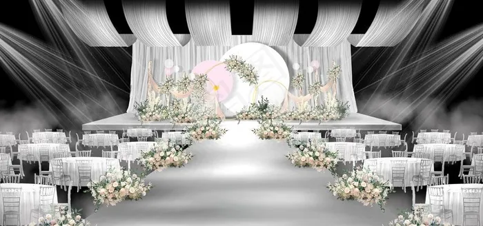 灰色系婚礼效果图图片(2953x1476)psd模版下载