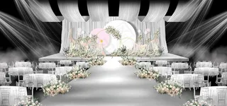 灰色系婚礼效果图图片