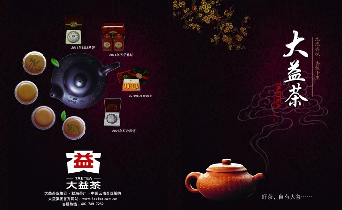 大益茶A4彩页图片