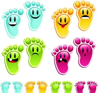 卡通小脚丫图片