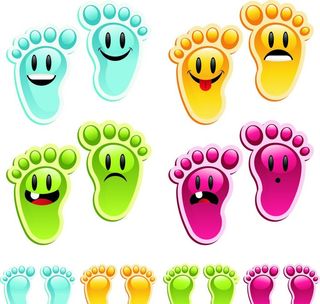 卡通小脚丫图片