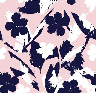 数码印花小碎花树枝花卉图片