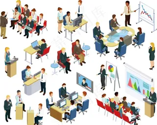 主题等距图标图片