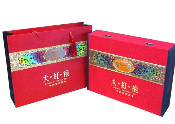 国色天香大红袍礼盒图片