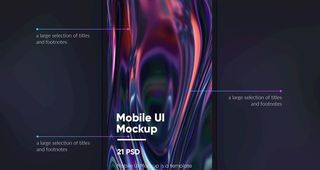 深色UI样机图片