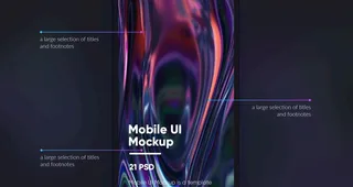 深色UI样机图片