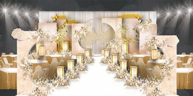 新中式婚礼效果图图片