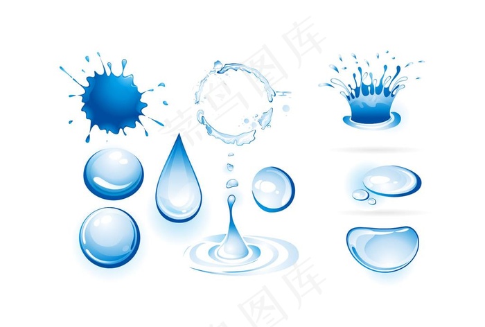 水滴图片ai矢量模版下载