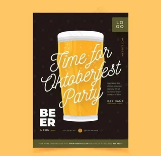 啤酒节海报模板图片