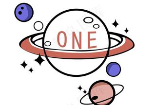 手绘小地球图片