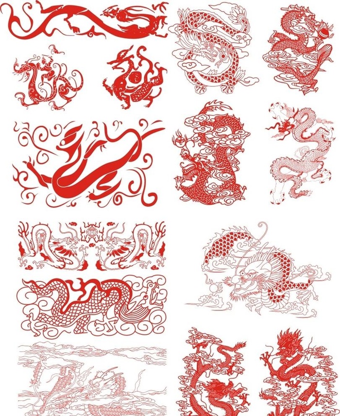 龙图片cdr矢量模版下载