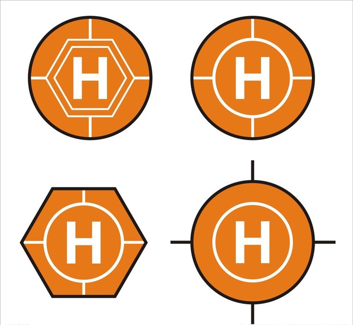 无人机停机坪图片cdr矢量模版下载