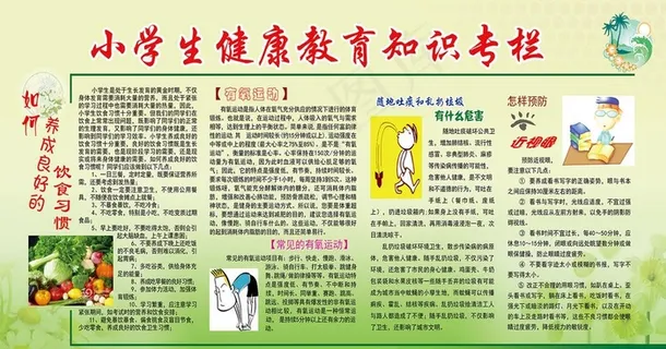 小学生健康教育知识图片