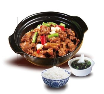 黄焖鸡米饭图片