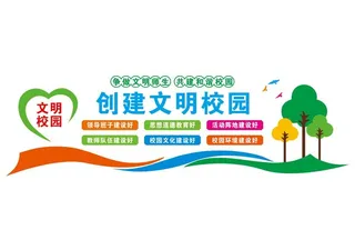 校园文化墙图片