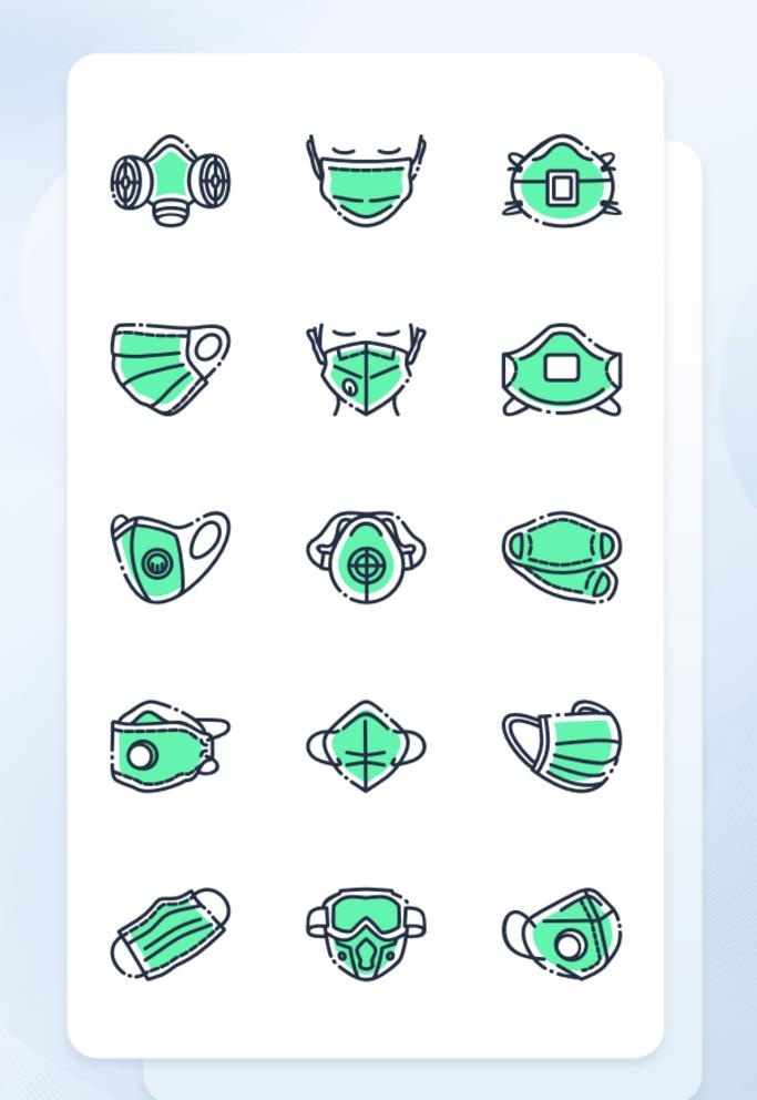 口罩图标图片