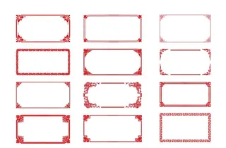 简约中国风边框图片