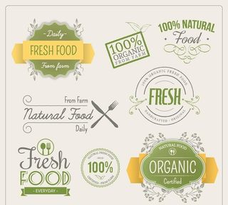 机食品标签图片