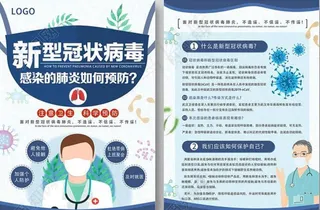 新冠疫情宣传单图片