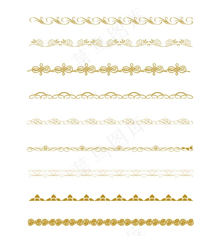 金色欧式边框图片