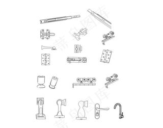 五金线条图图片