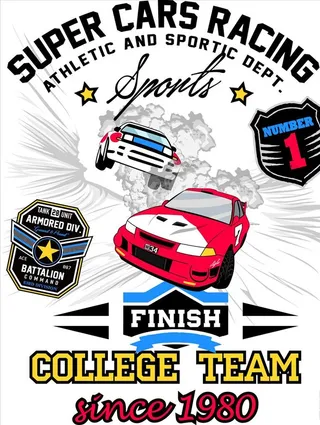 手绘赛车矢量图下载图片