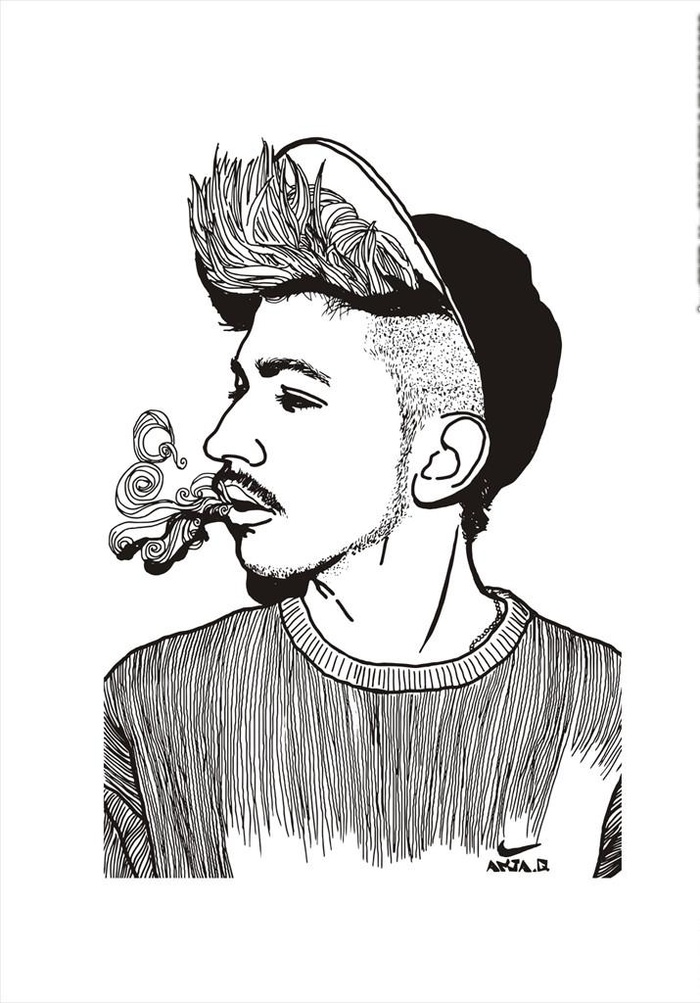 手绘人物图案下载图片